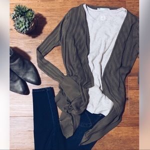 Maurice’s Medium Olive Green Sweater Cardigan